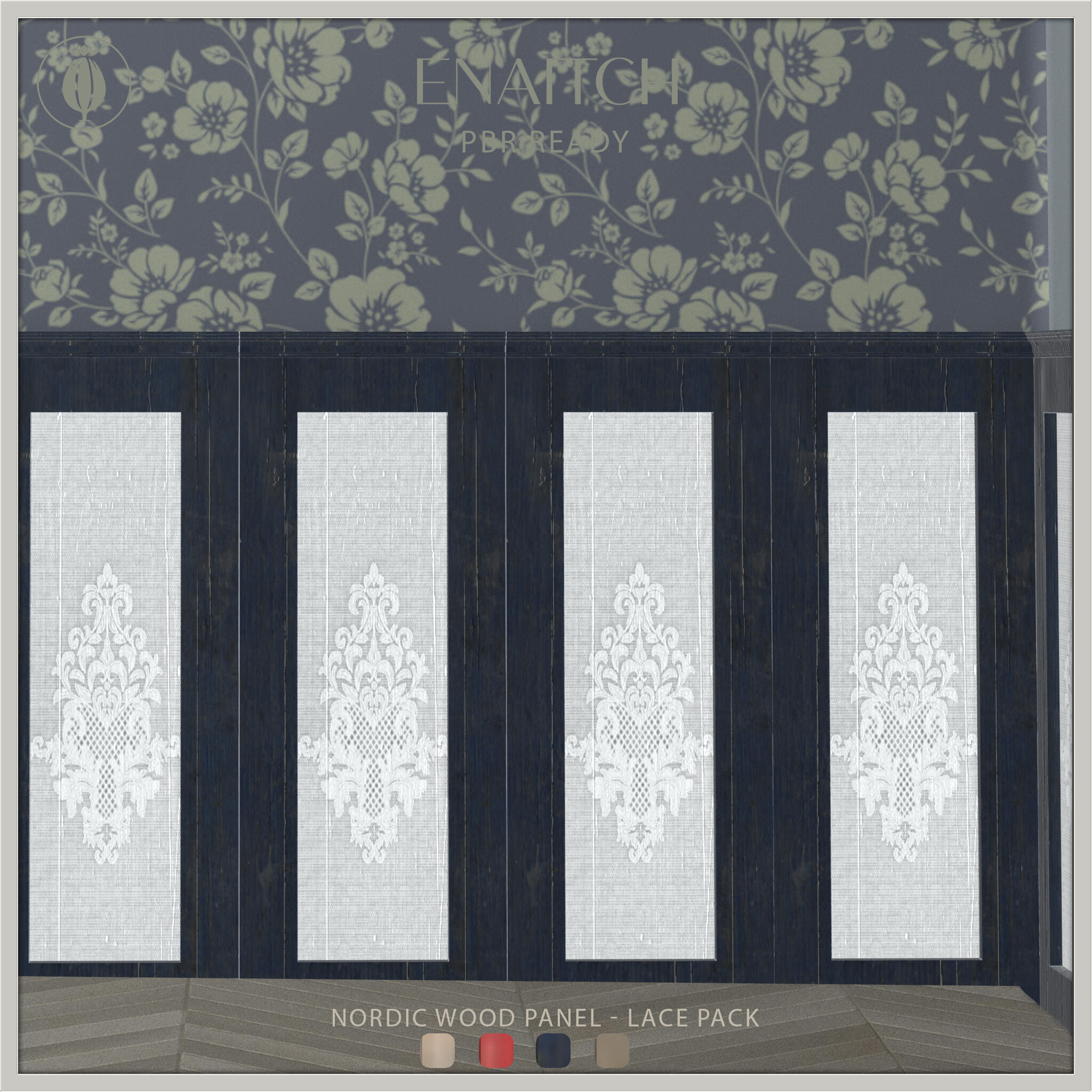 Nordic wood panels lace