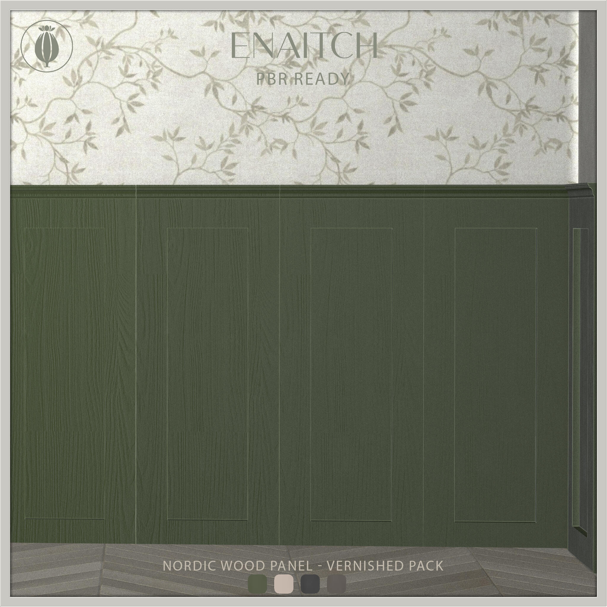 Nordic wood panels vernished