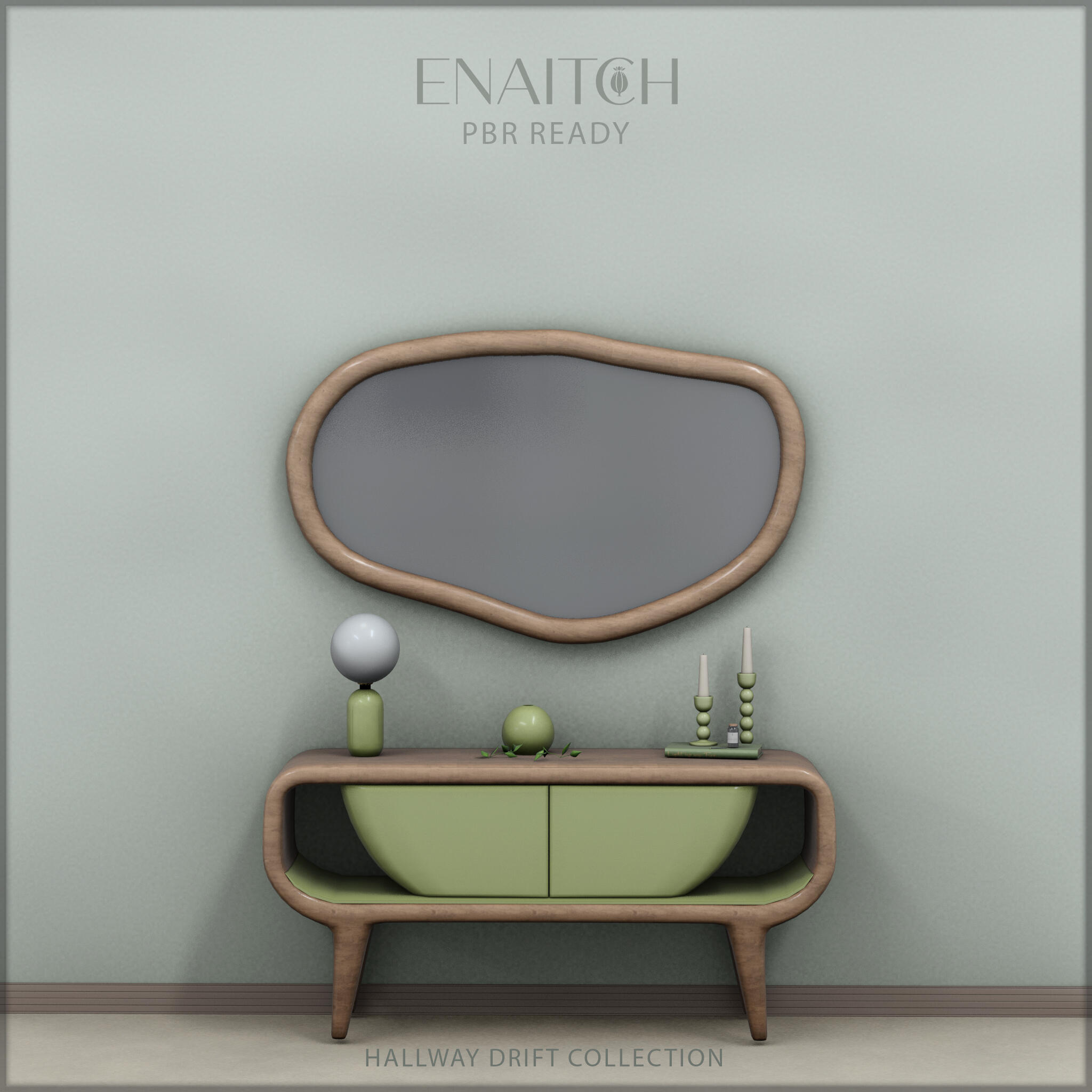 Hallway driftwood collection