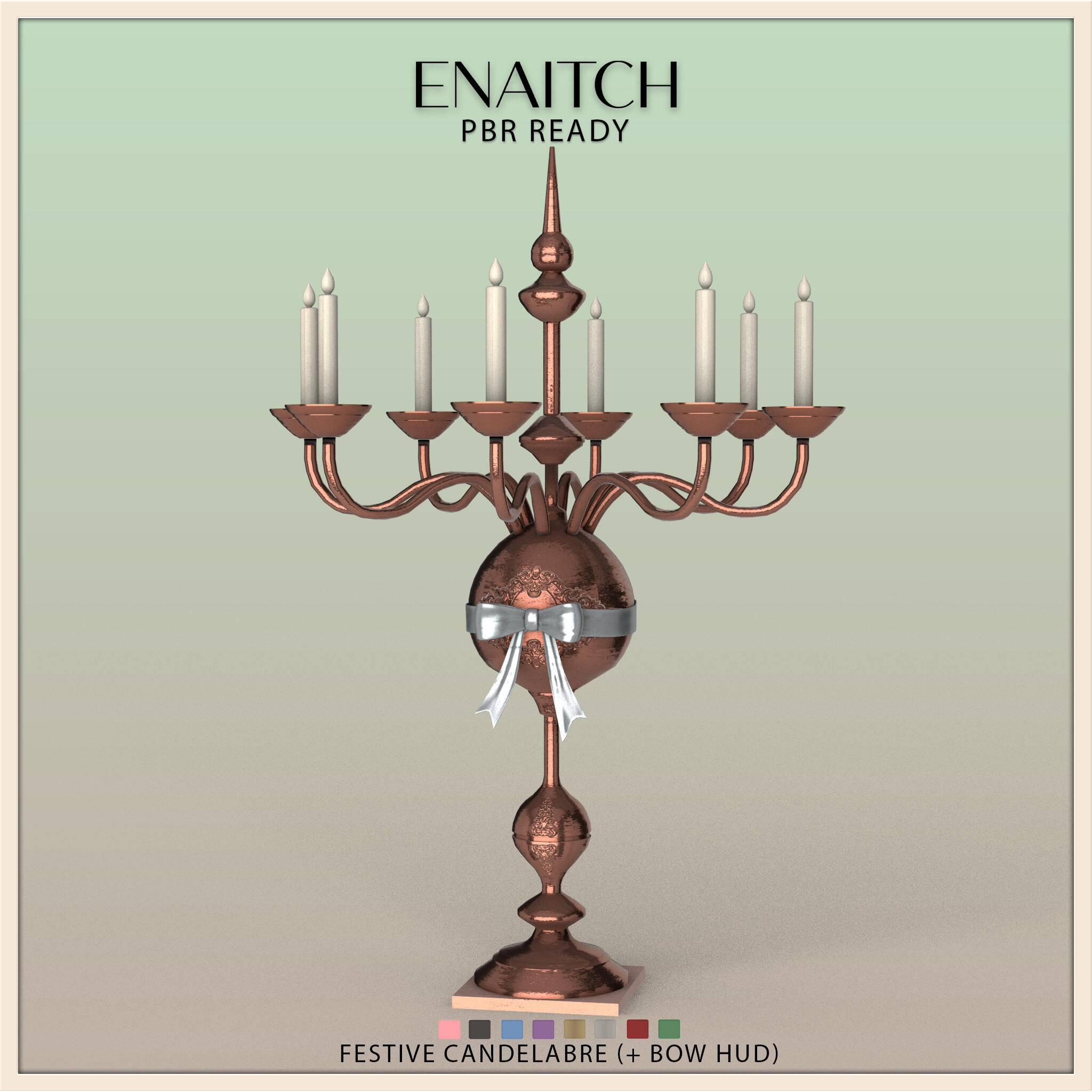 Festive candelabre pink