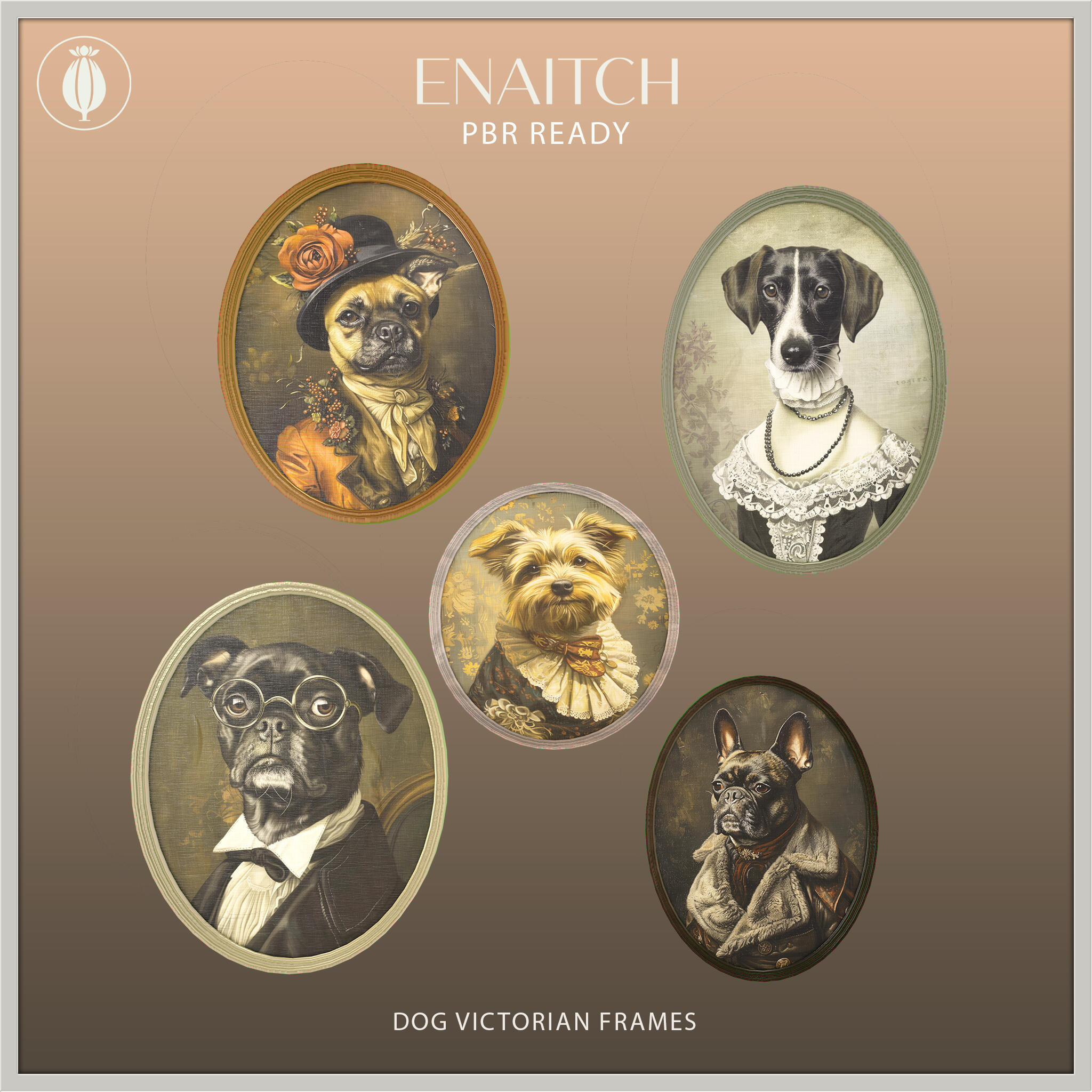 Dog Victorian Frames